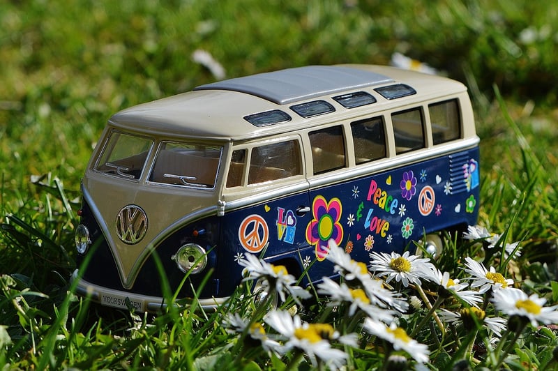 Vintage Hippie Car